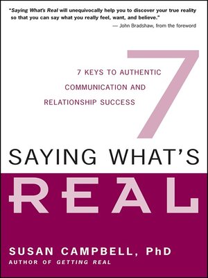 cover image of Saying What's Real